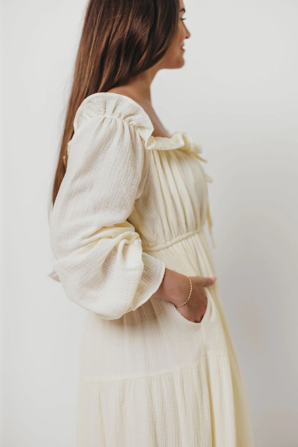 Golden Hour 100% Cotton Maxi Dress in Cream - Bump Friendly *6/9 PRE-ORDER* - Image 25