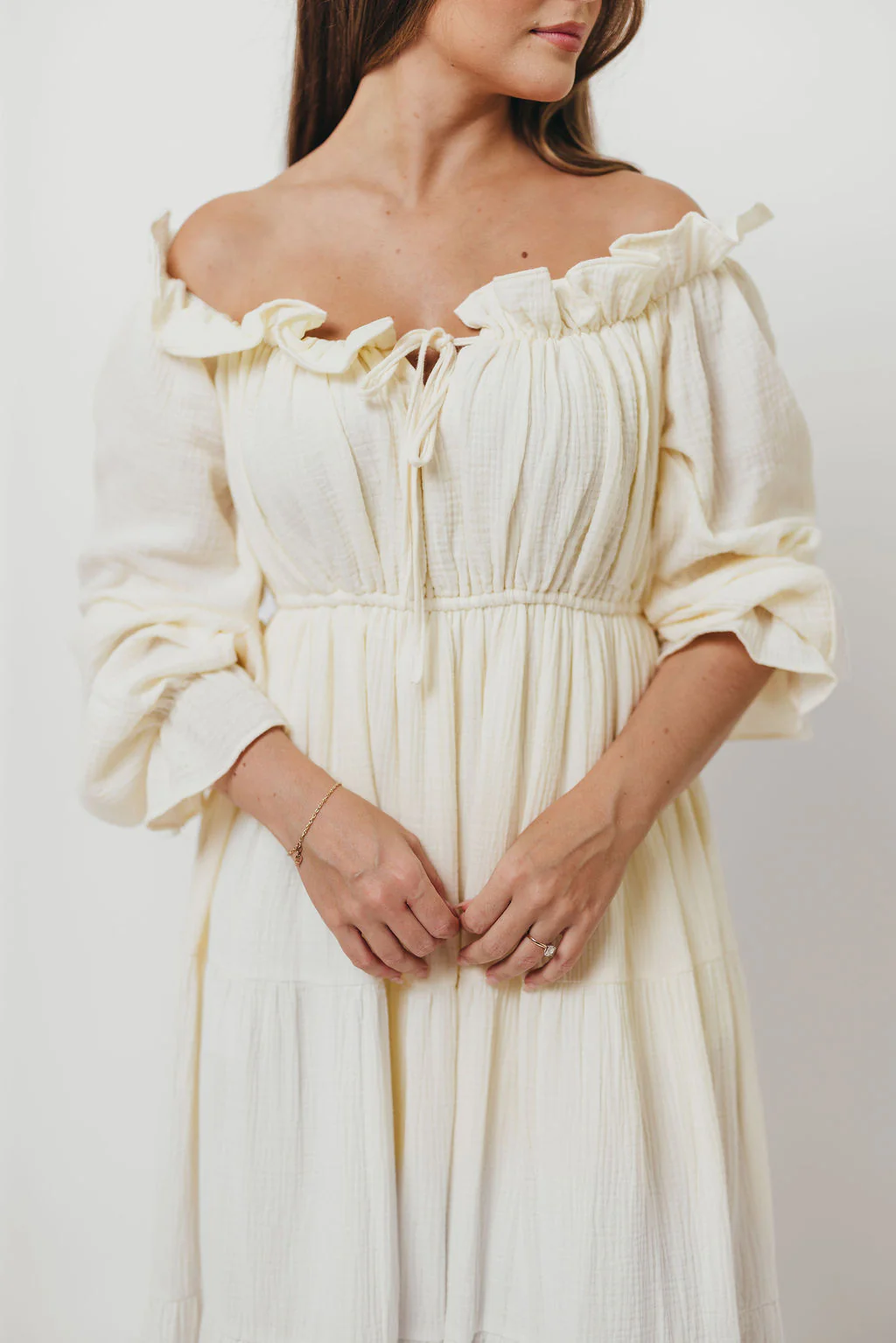 Golden Hour 100% Cotton Maxi Dress in Cream - Bump Friendly *6/9 PRE-ORDER* - Image 7
