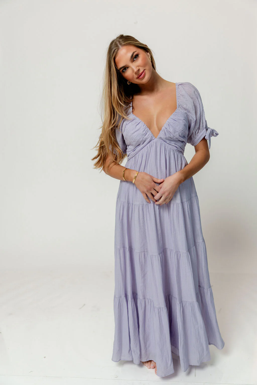 Grayson Maxi Dress in Lavender - Bump Friendly