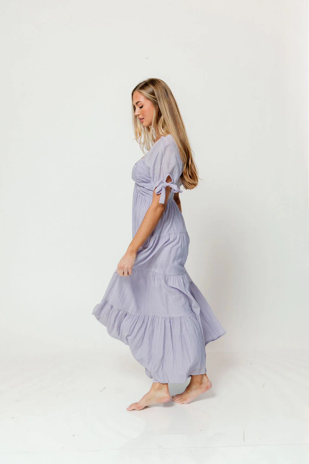 Grayson Maxi Dress in Lavender - Bump Friendly - Image 5