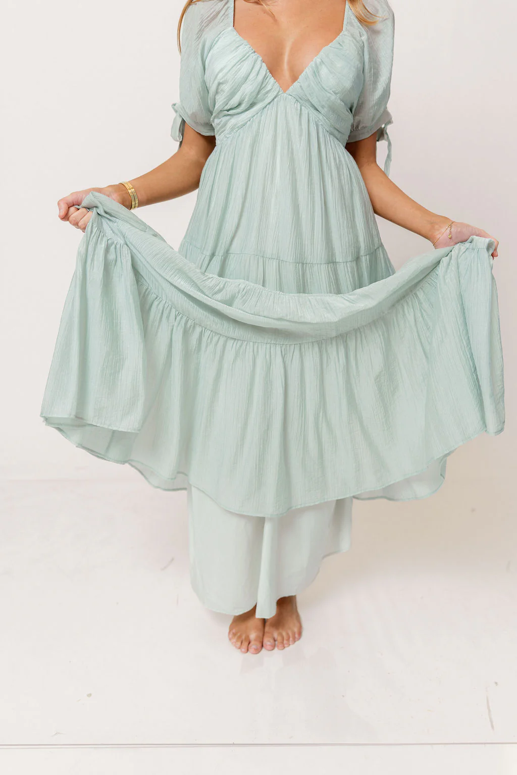 Grayson Maxi Dress in Light Mint - Bump Friendly - Image 18