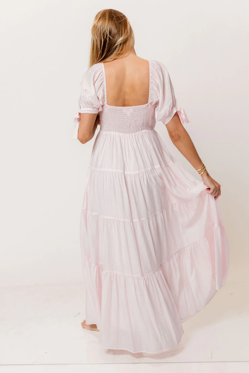 Grayson Maxi Dress in Light Pink - Bump Friendly & Inclusive Sizing - Image 11
