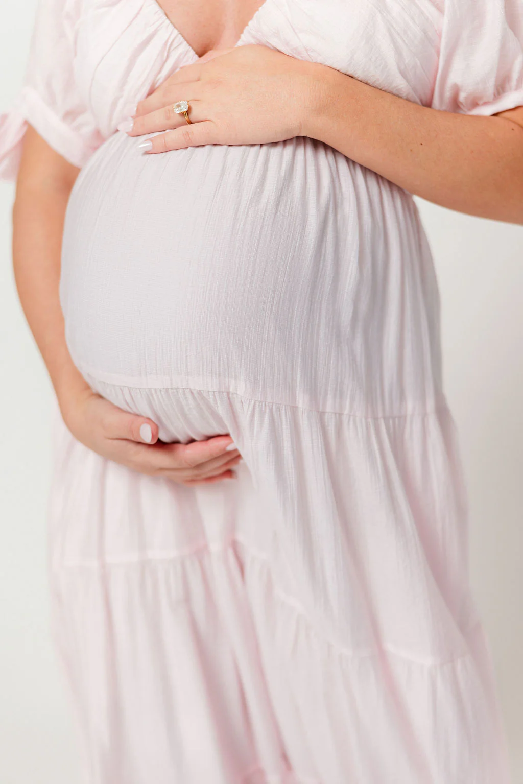 Grayson Maxi Dress in Light Pink - Bump Friendly & Inclusive Sizing - Image 6