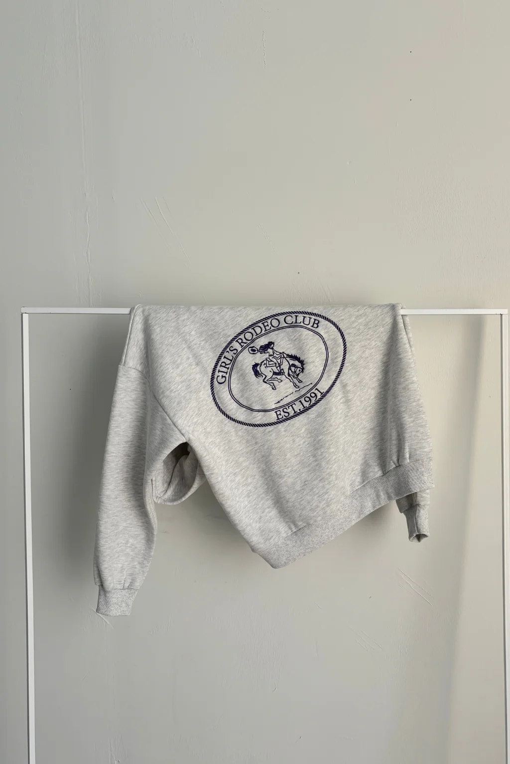 Hailey Rodeo Club Hoodie in Heather Grey - Image 5