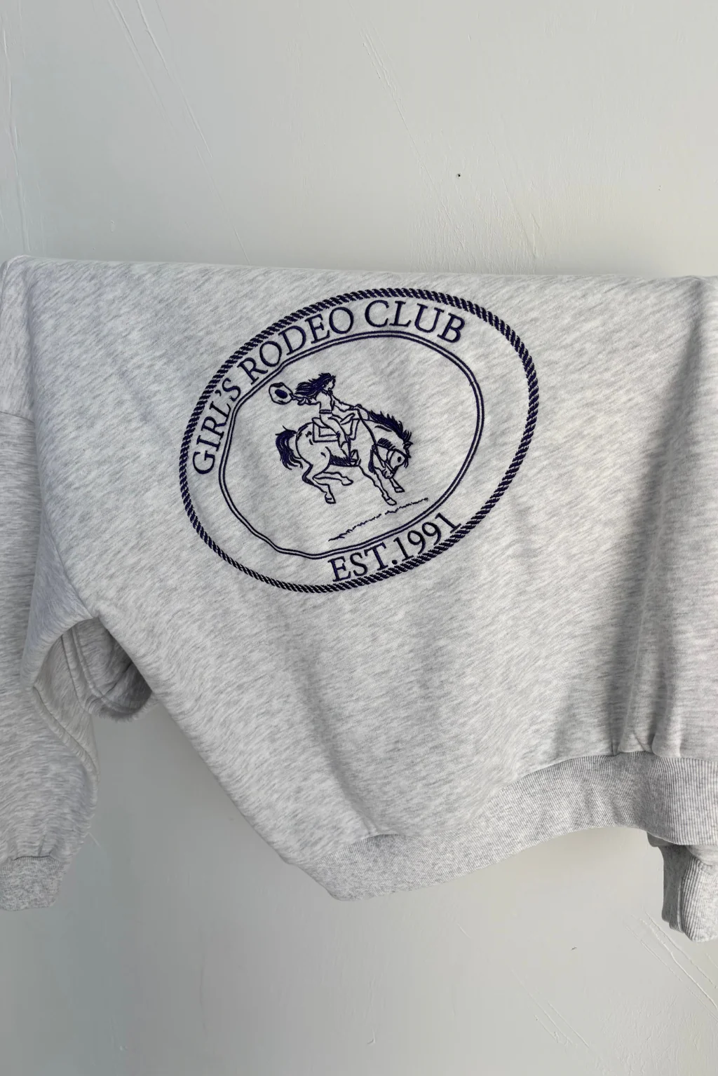 Hailey Rodeo Club Hoodie in Heather Grey - Image 7