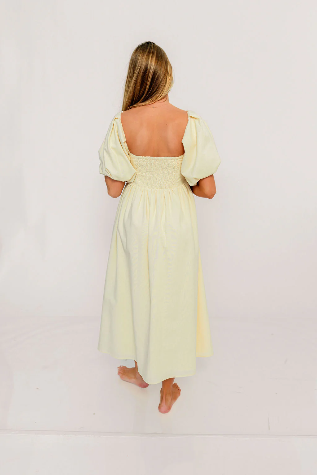Hamilton Midi Dress in Butter - Bump Friendly (S-XL) - Image 14