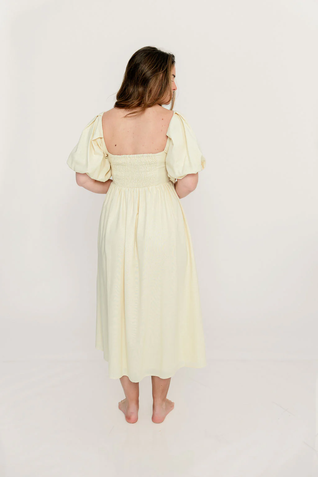 Hamilton Midi Dress in Butter - Bump Friendly (S-XL) - Image 20
