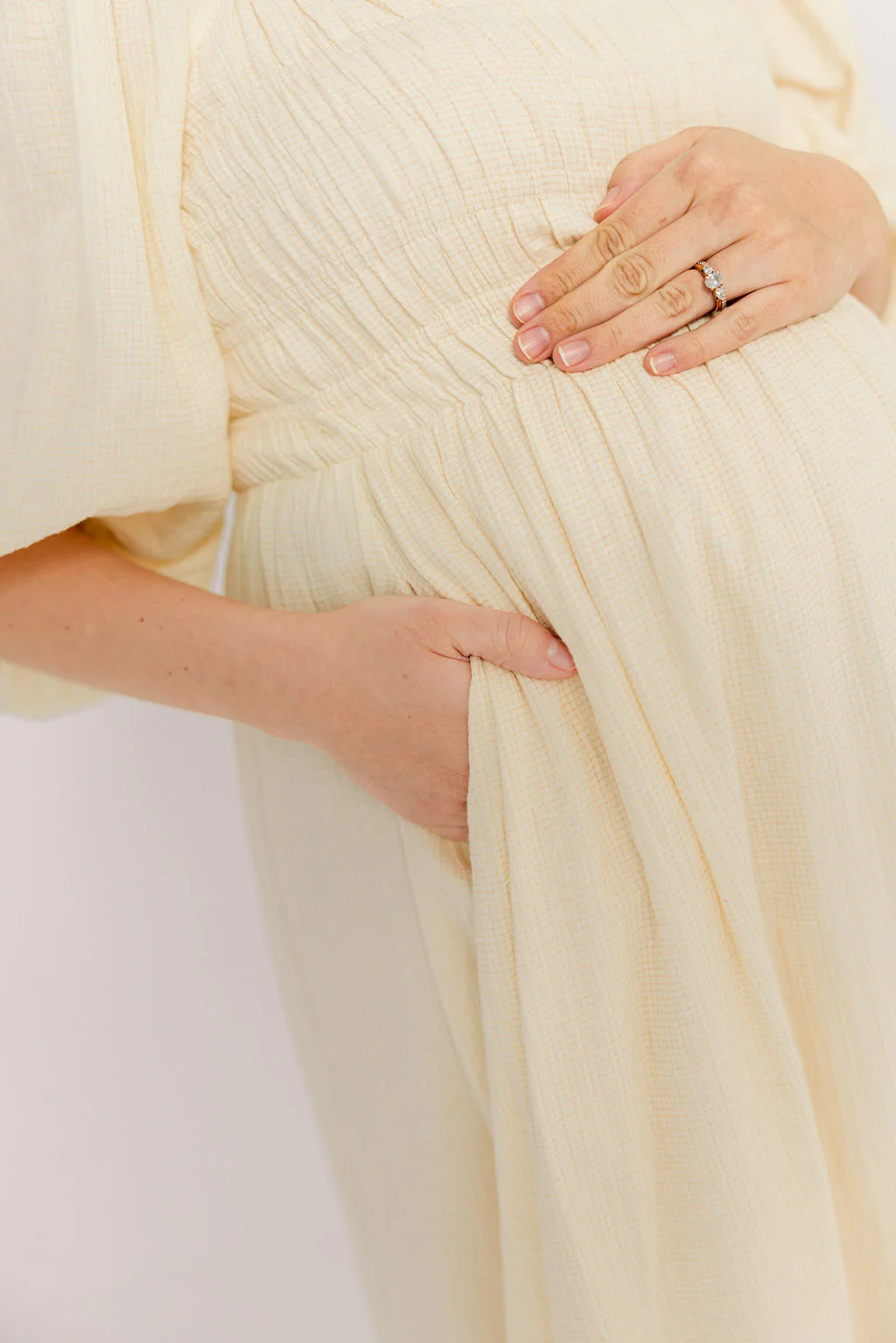 Hayes 100% Premium Cotton Maxi Dress in Faded Grid - Image 11