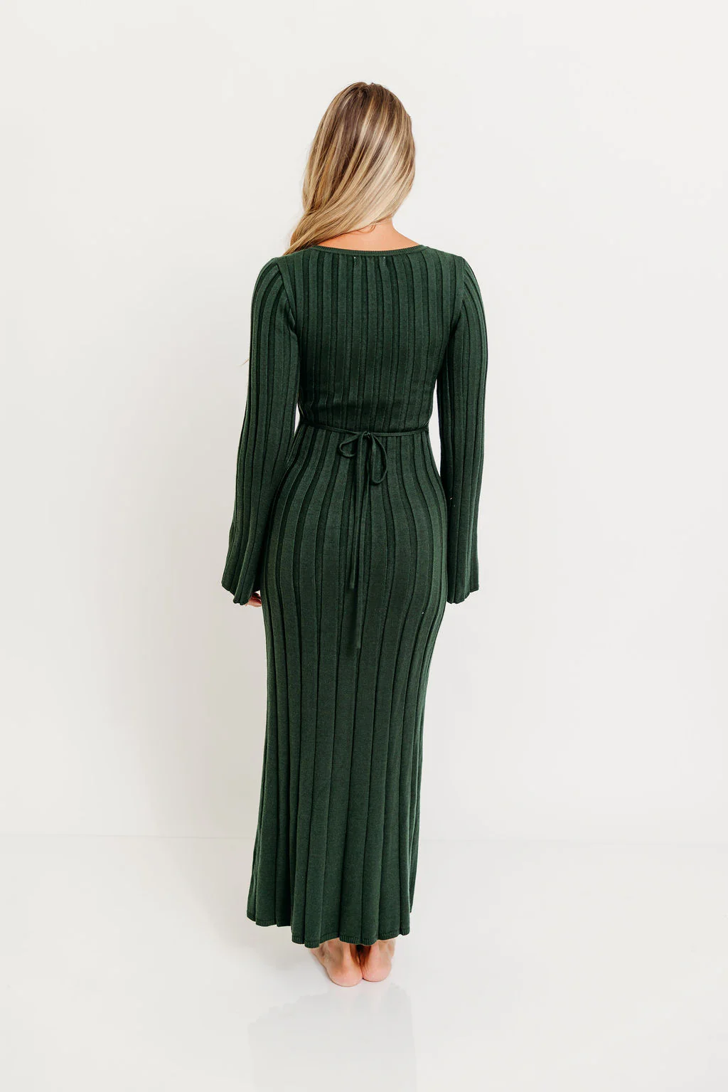 Hearth V-Neck Maxi Dress in Evergreen - Bump Friendly *Final Sale* - Image 6