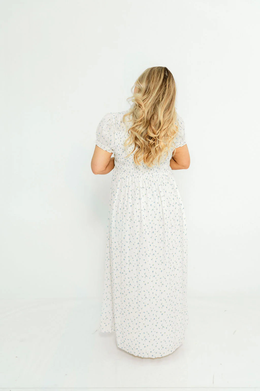 Hearthstone Maxi Dress in Off-White - Bump Friendly - Image 12