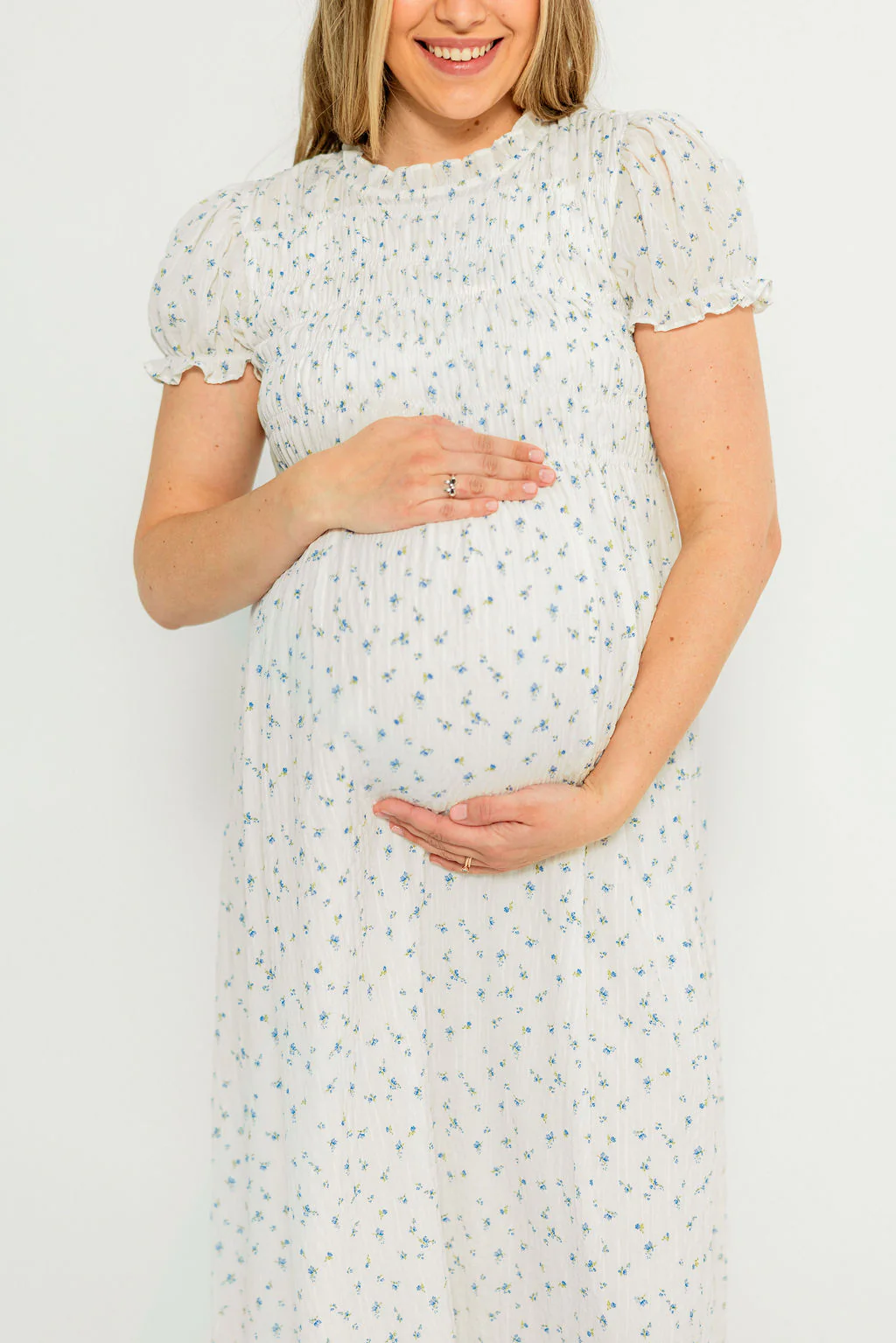 Hearthstone Maxi Dress in Off-White - Bump Friendly - Image 18