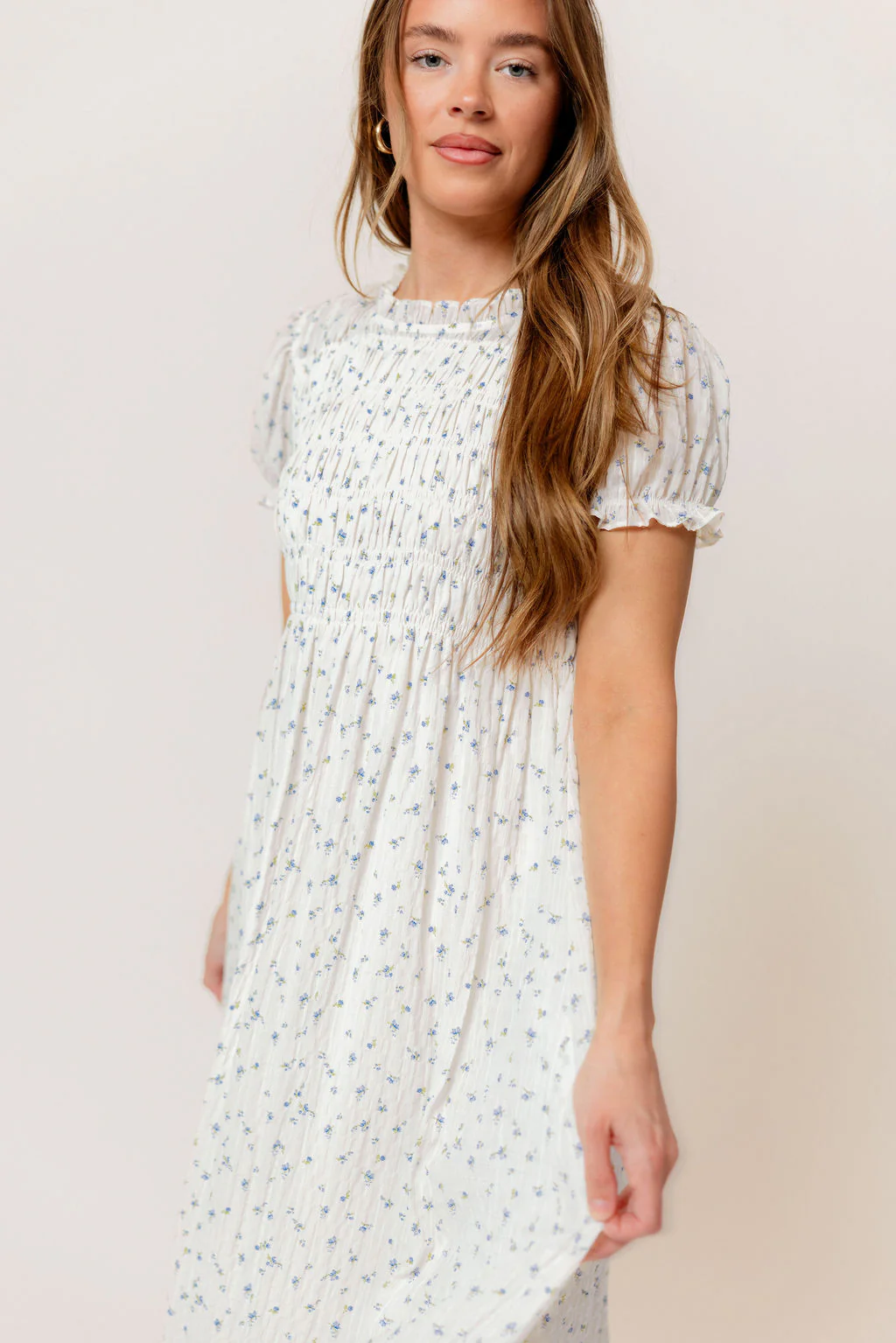 Hearthstone Maxi Dress in Off-White - Bump Friendly - Image 5
