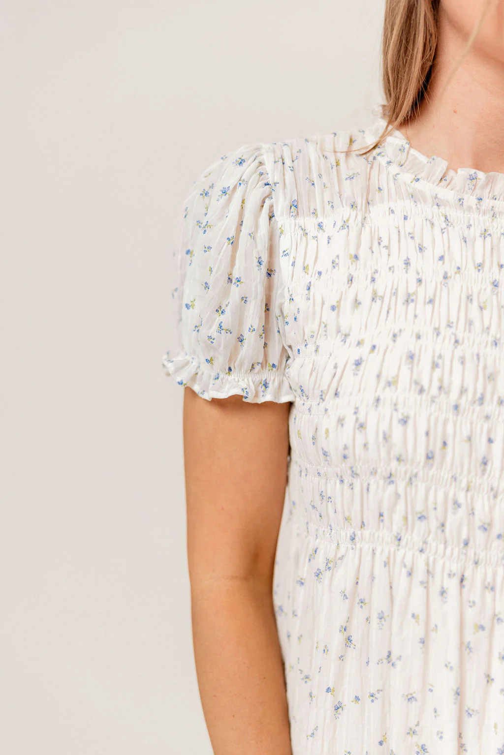 Hearthstone Maxi Dress in Off-White - Bump Friendly - Image 6