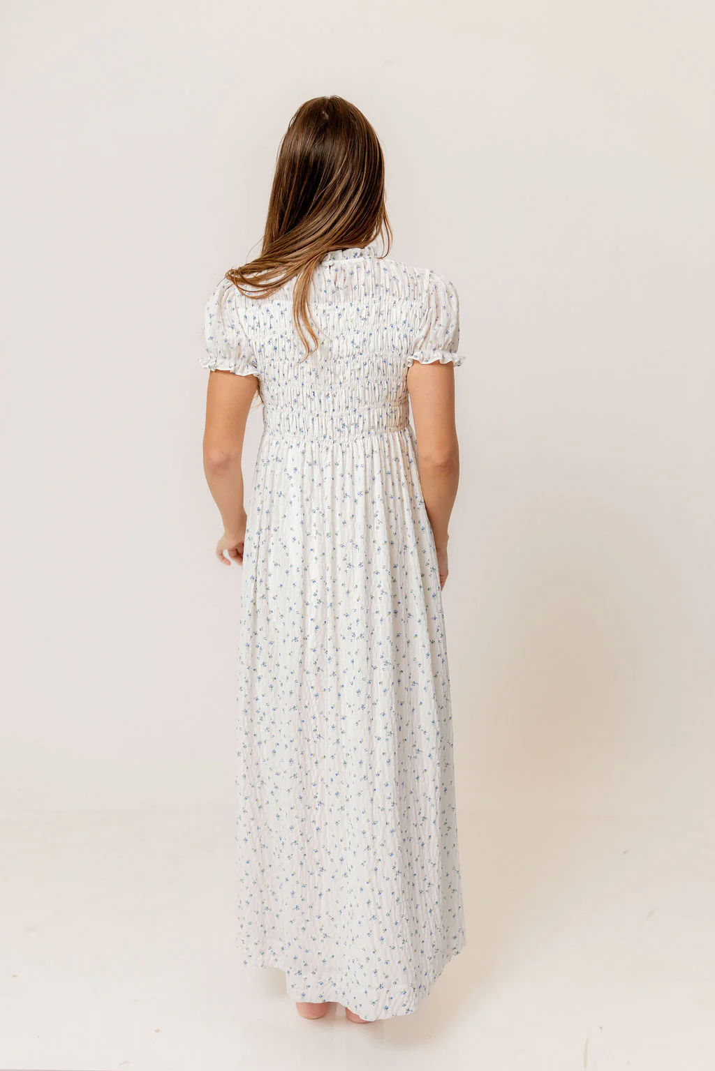 Hearthstone Maxi Dress in Off-White - Bump Friendly - Image 7