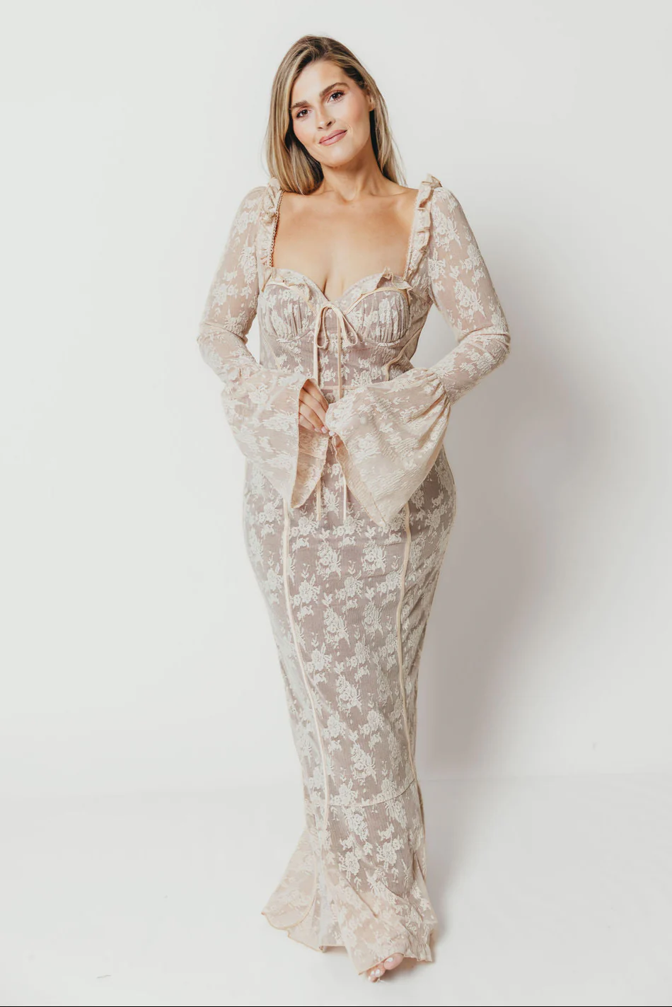 Heirloom Maxi Dress in Cream Tailored Silhouette — not ideal for advanced maternity - Image 6