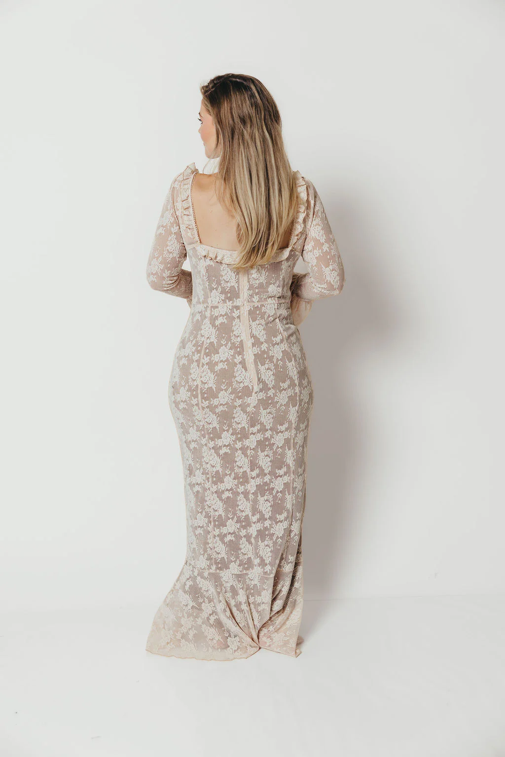 Heirloom Maxi Dress in Cream Tailored Silhouette — not ideal for advanced maternity - Image 9