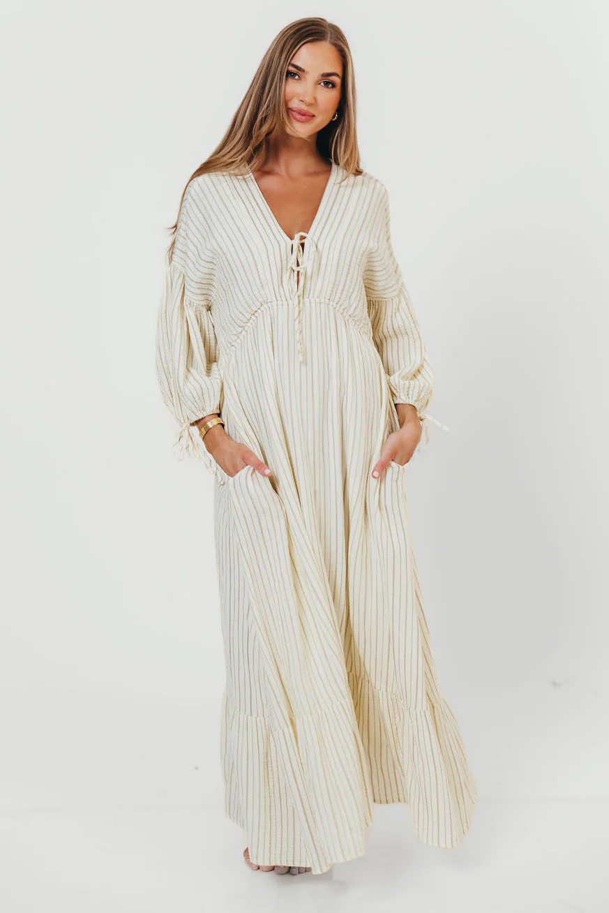 Hunter 100% Cotton Midi Dress in Off-White - Bump Friendly & Inclusive Sizing *5/29 PRE-ORDER*