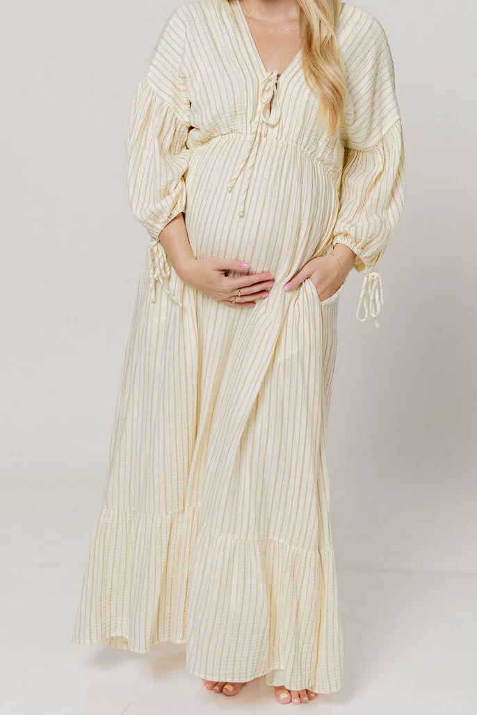 Hunter 100% Cotton Midi Dress in Off-White - Bump Friendly & Inclusive Sizing *5/29 PRE-ORDER* - Image 10