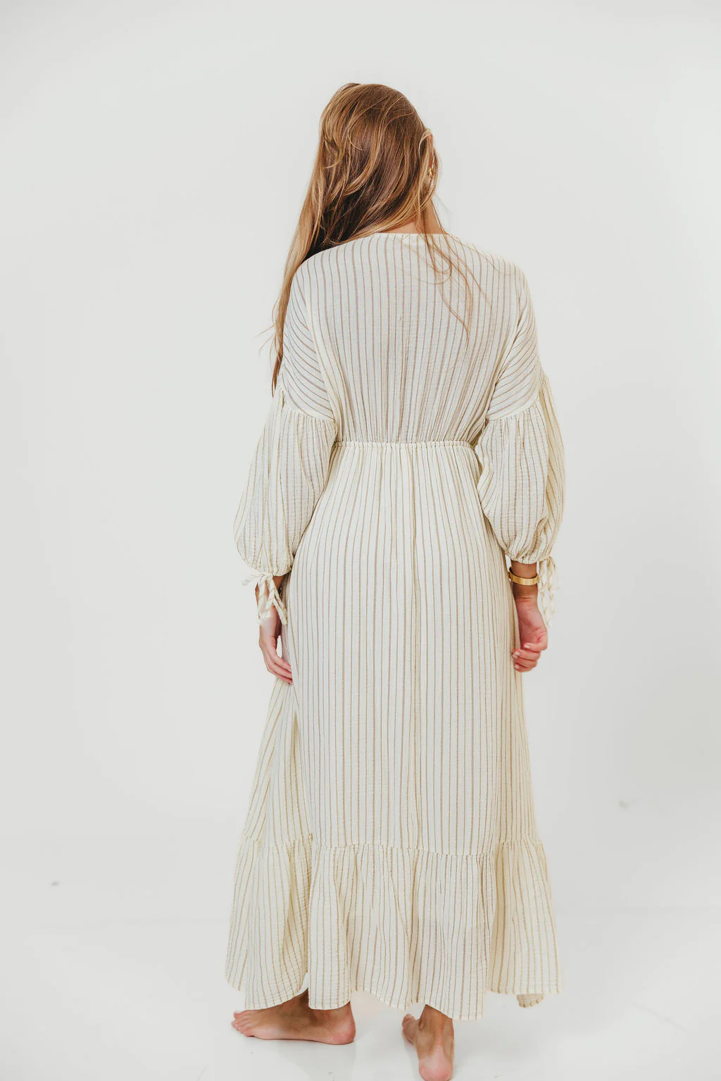 Hunter 100% Cotton Midi Dress in Off-White - Bump Friendly & Inclusive Sizing *5/29 PRE-ORDER* - Image 5