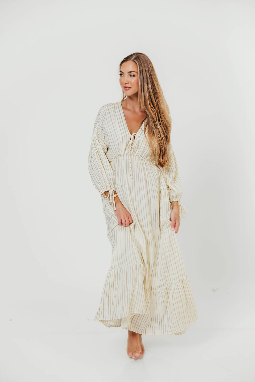 Hunter 100% Cotton Midi Dress in Off-White - Bump Friendly & Inclusive Sizing *5/29 PRE-ORDER* - Image 6