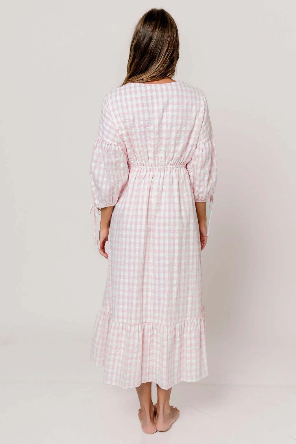 100% Cotton Hunter Midi Dress in Pink Gingham - Bump Friendly & Inclusive Sizing *5/29 PRE-ORDER* - Image 20