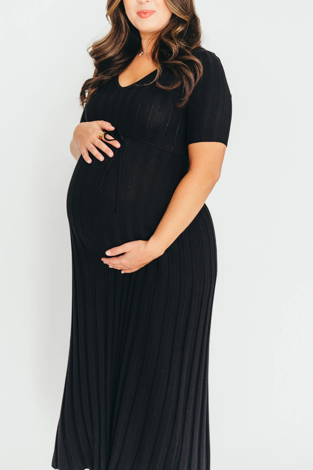 Oakley Ribbed Maxi Dress in Black - Bump Friendly *Final-Sale* *Final Sale* - Image 10