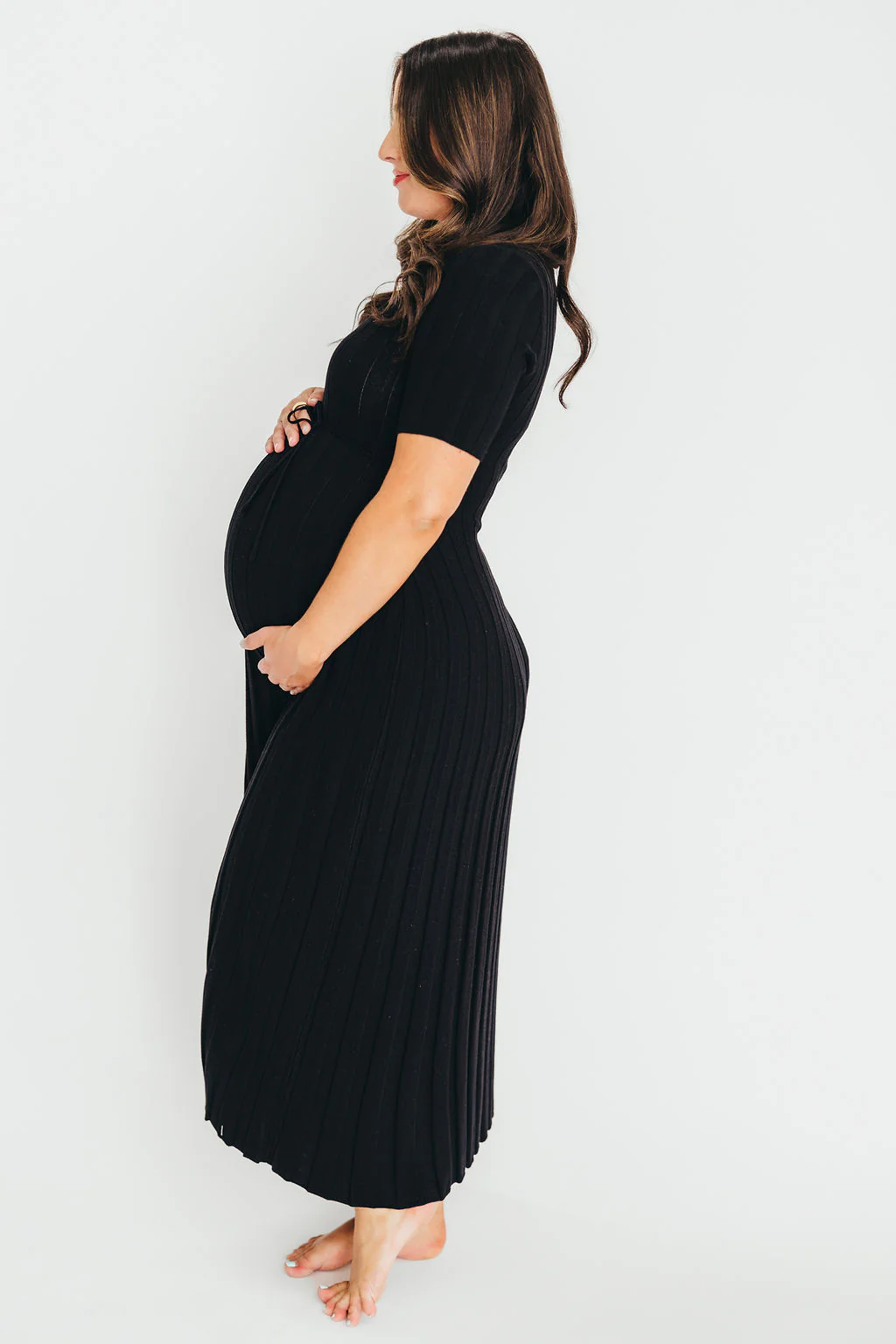 Oakley Ribbed Maxi Dress in Black - Bump Friendly *Final-Sale* *Final Sale* - Image 12