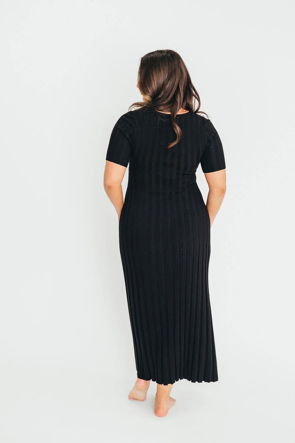 Oakley Ribbed Maxi Dress in Black - Bump Friendly *Final-Sale* *Final Sale* - Image 13