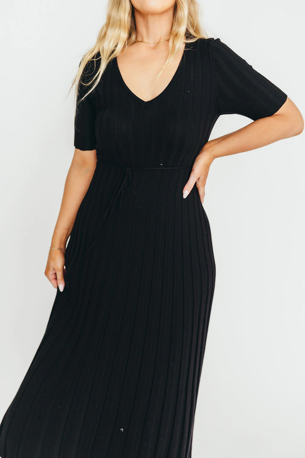 Oakley Ribbed Maxi Dress in Black - Bump Friendly *Final-Sale* *Final Sale* - Image 7