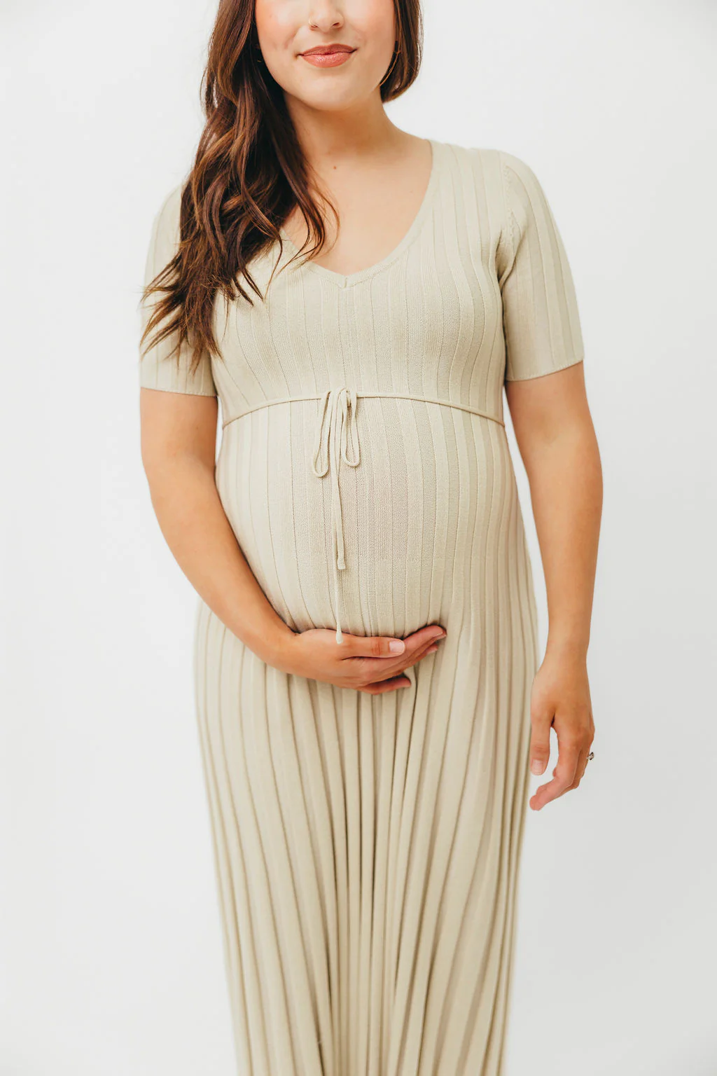 Oakley Ribbed Maxi Dress in Dusty Lime - Bump Friendly *Final-Sale* - Image 11