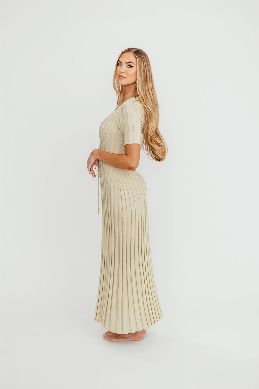 Oakley Ribbed Maxi Dress in Dusty Lime - Bump Friendly *Final-Sale* - Image 21