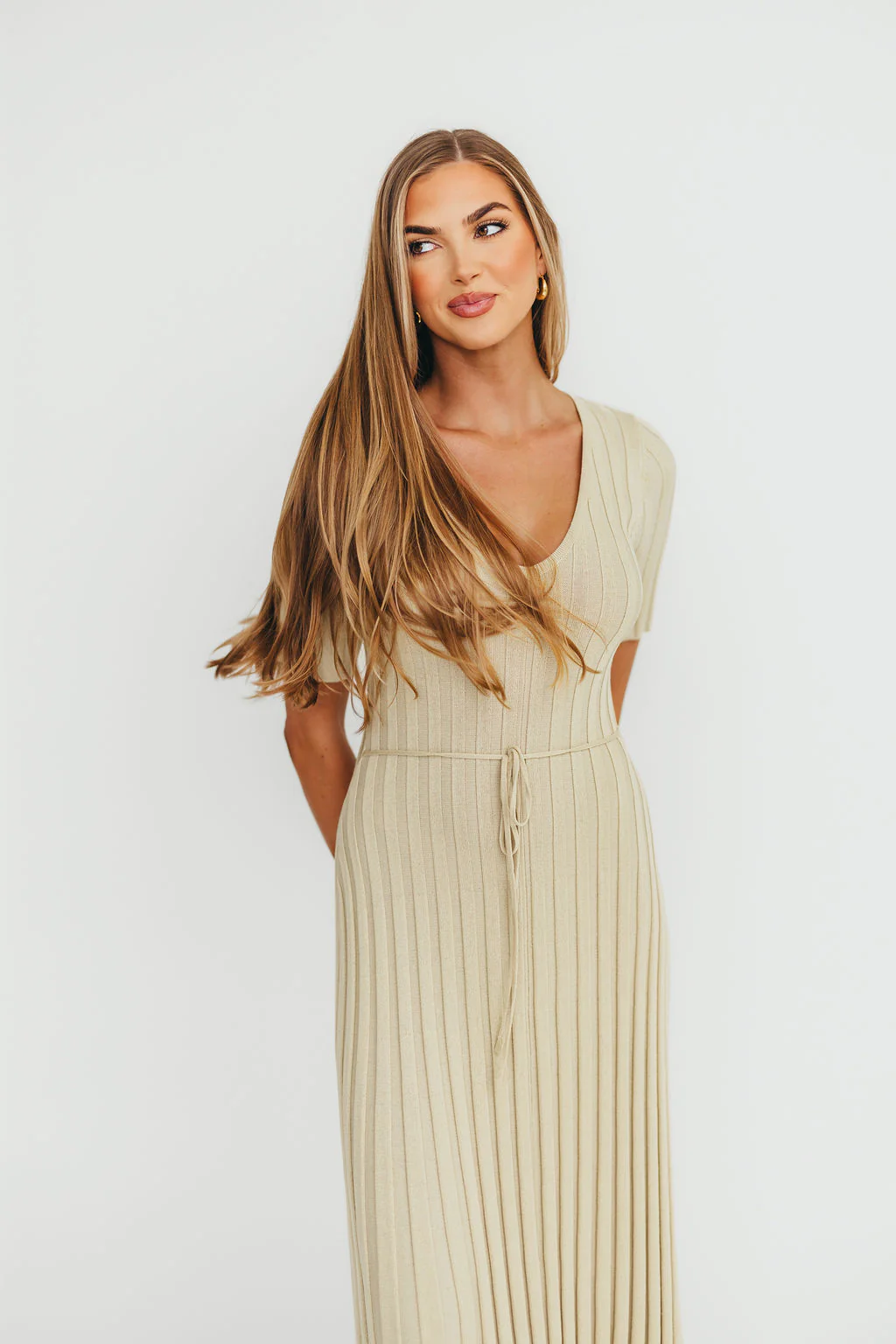 Oakley Ribbed Maxi Dress in Dusty Lime - Bump Friendly *Final-Sale* - Image 23