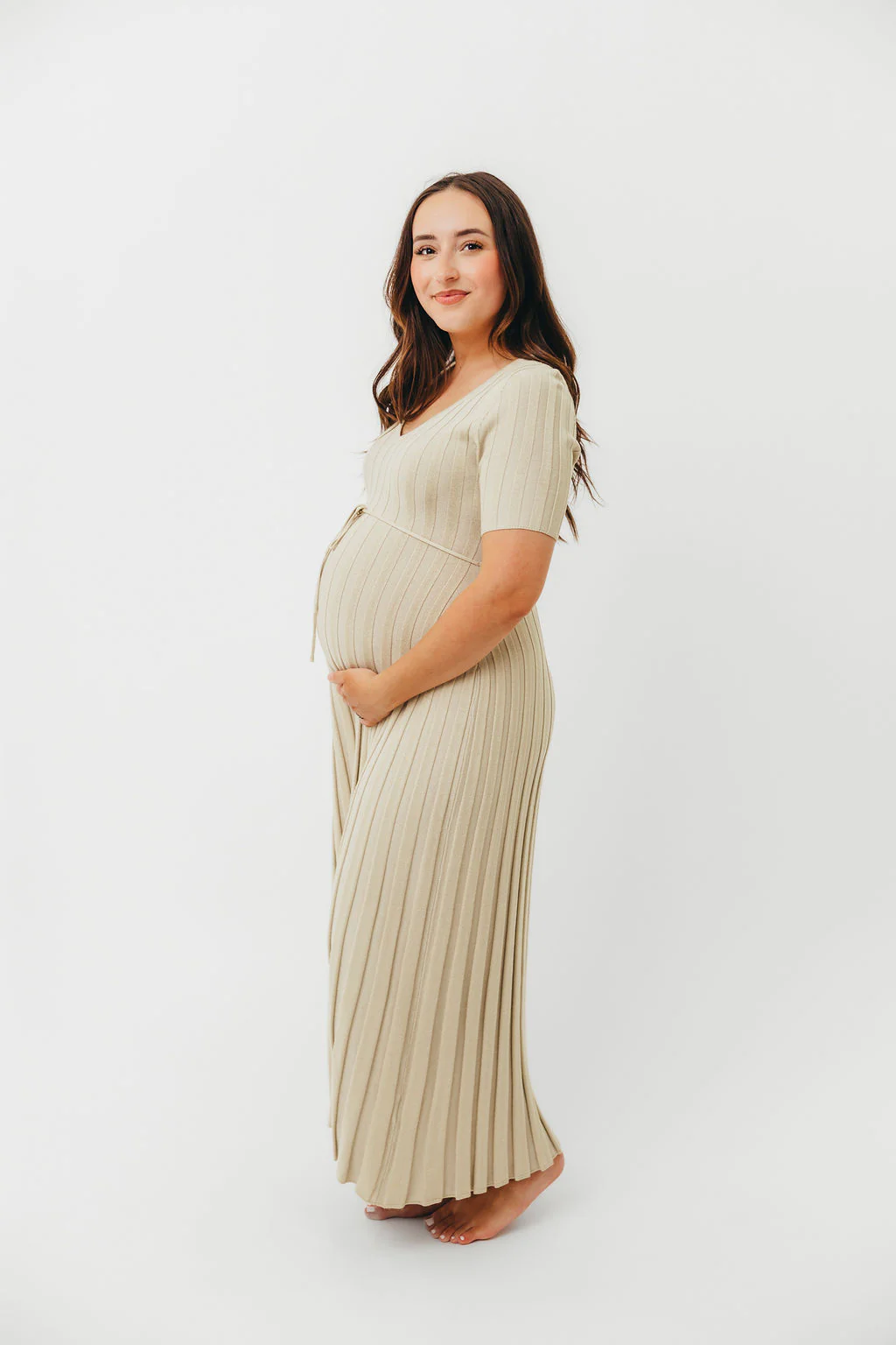 Oakley Ribbed Maxi Dress in Dusty Lime - Bump Friendly *Final-Sale* - Image 26
