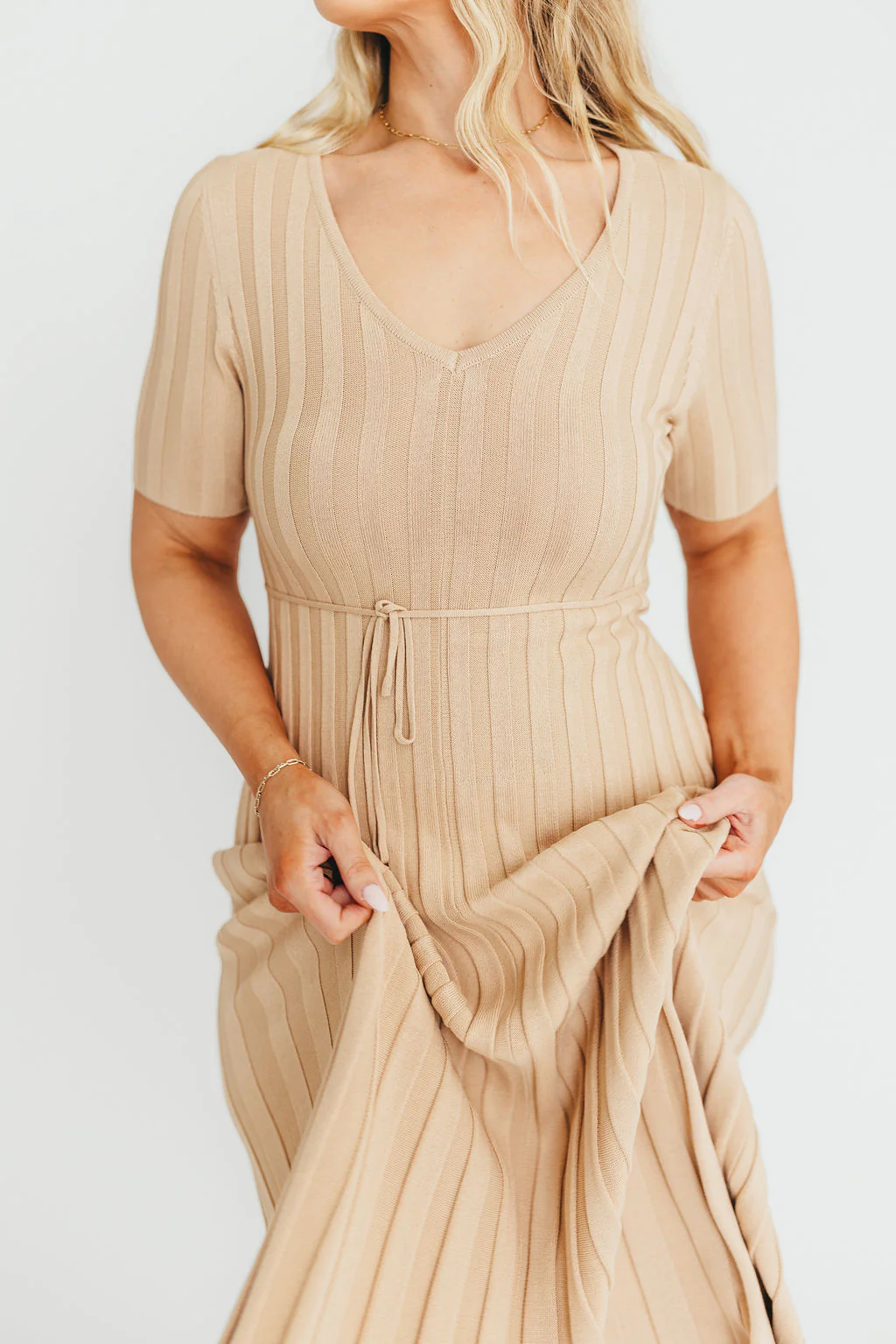 Oakley Ribbed Maxi Dress in Taupe - Bump Friendly *Final-Sale* *Final Sale* - Image 13