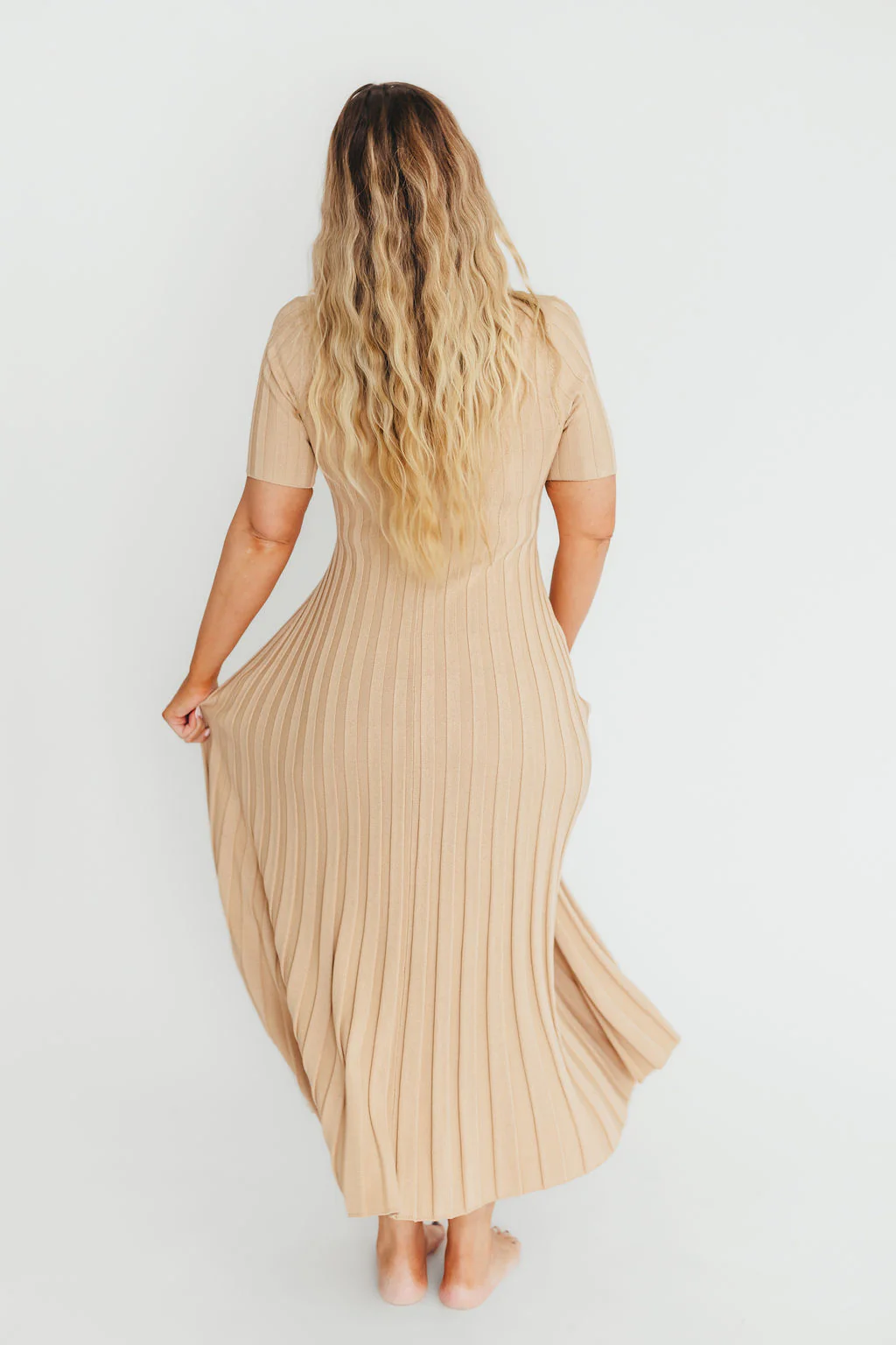Oakley Ribbed Maxi Dress in Taupe - Bump Friendly *Final-Sale* *Final Sale* - Image 15