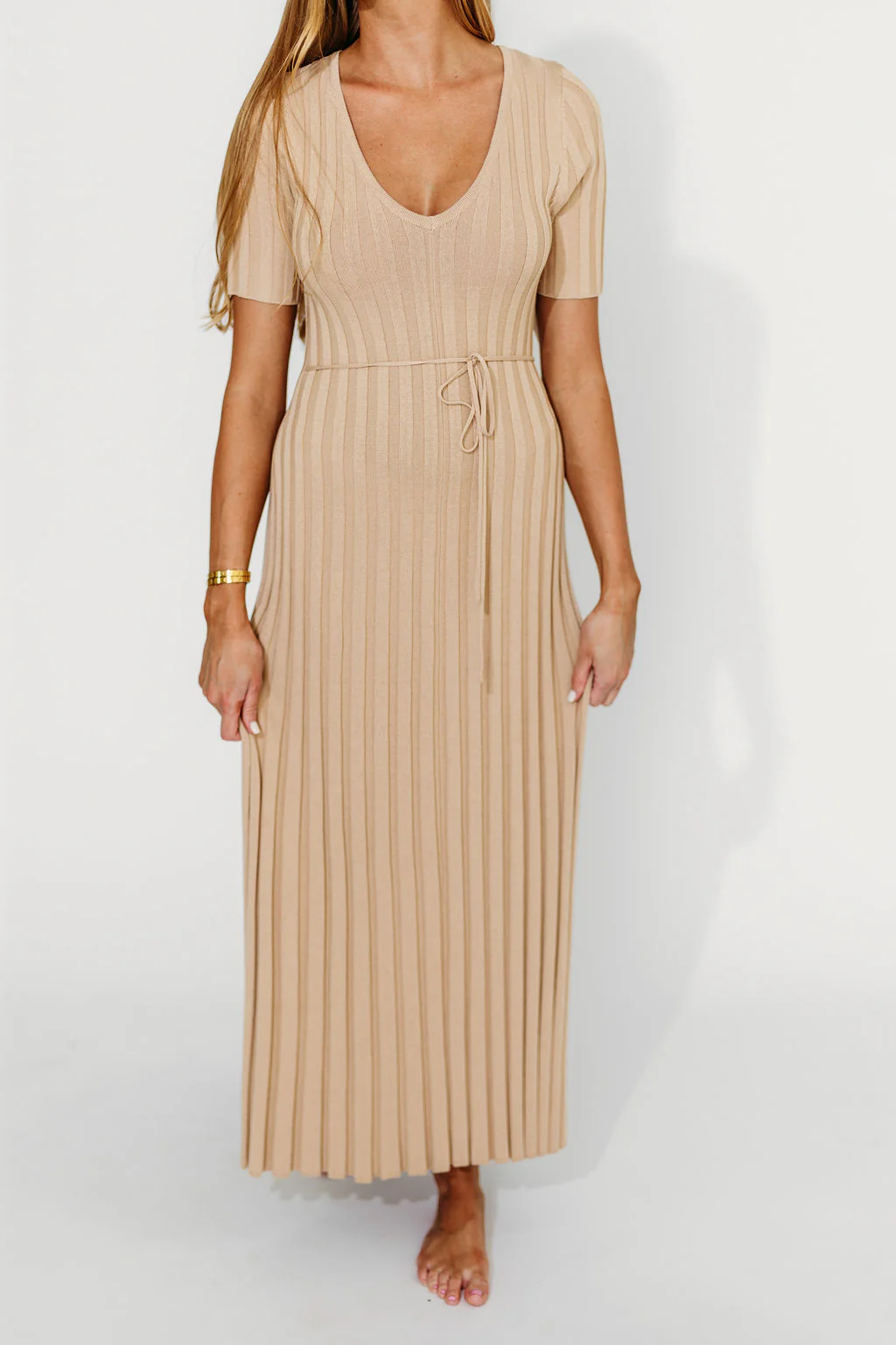 Oakley Ribbed Maxi Dress in Taupe - Bump Friendly *Final-Sale* *Final Sale* - Image 16