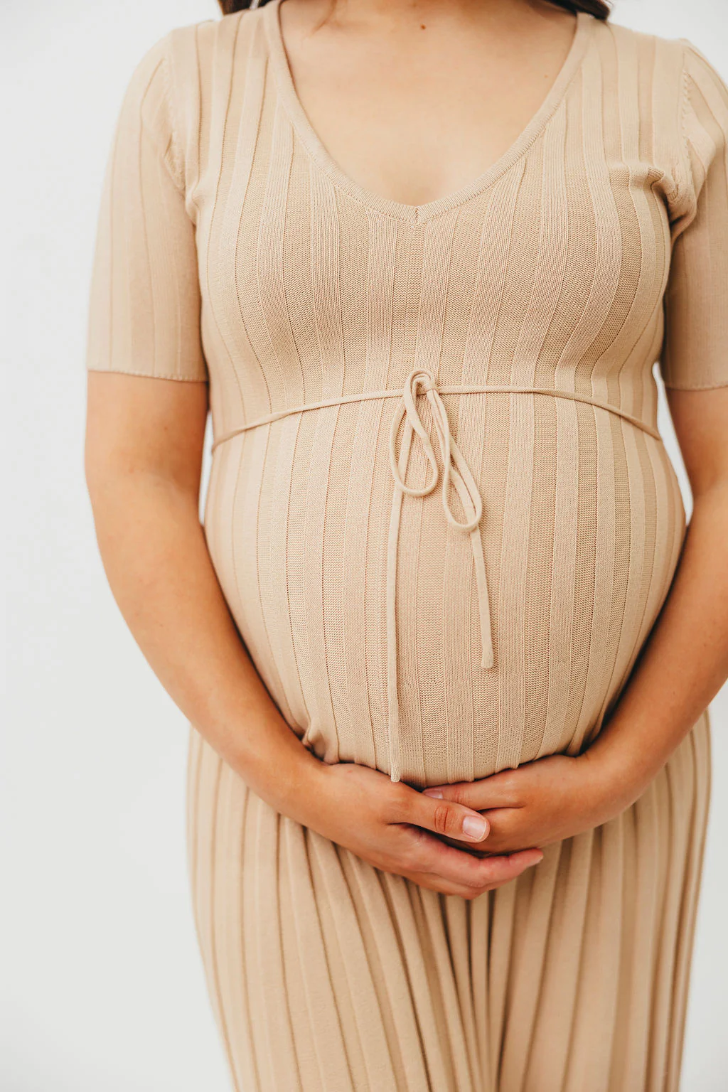 Oakley Ribbed Maxi Dress in Taupe - Bump Friendly *Final-Sale* *Final Sale* - Image 7