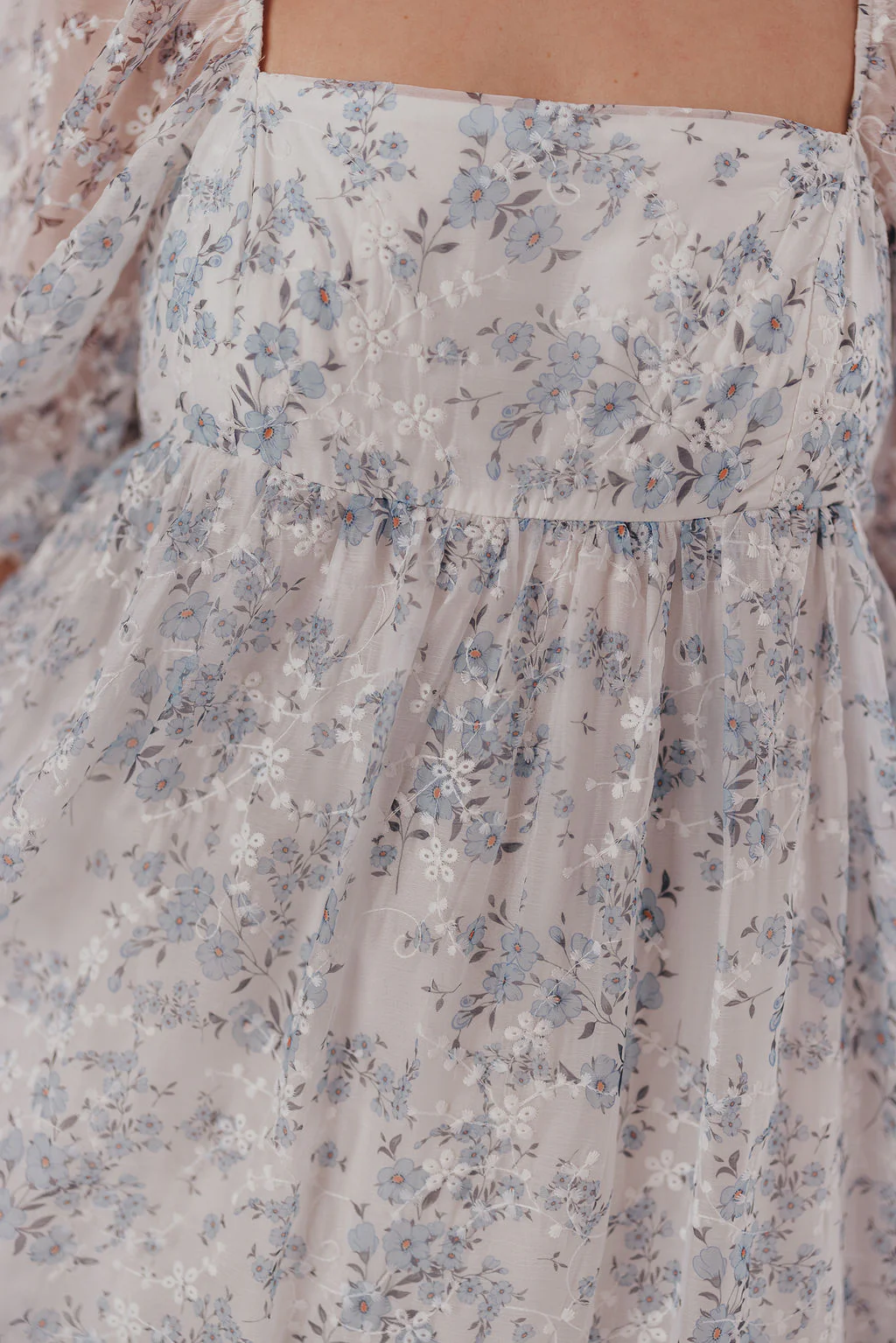 Mona Maxi Dress in Blue/White - Bump Friendly & Inclusive Sizing - Image 43