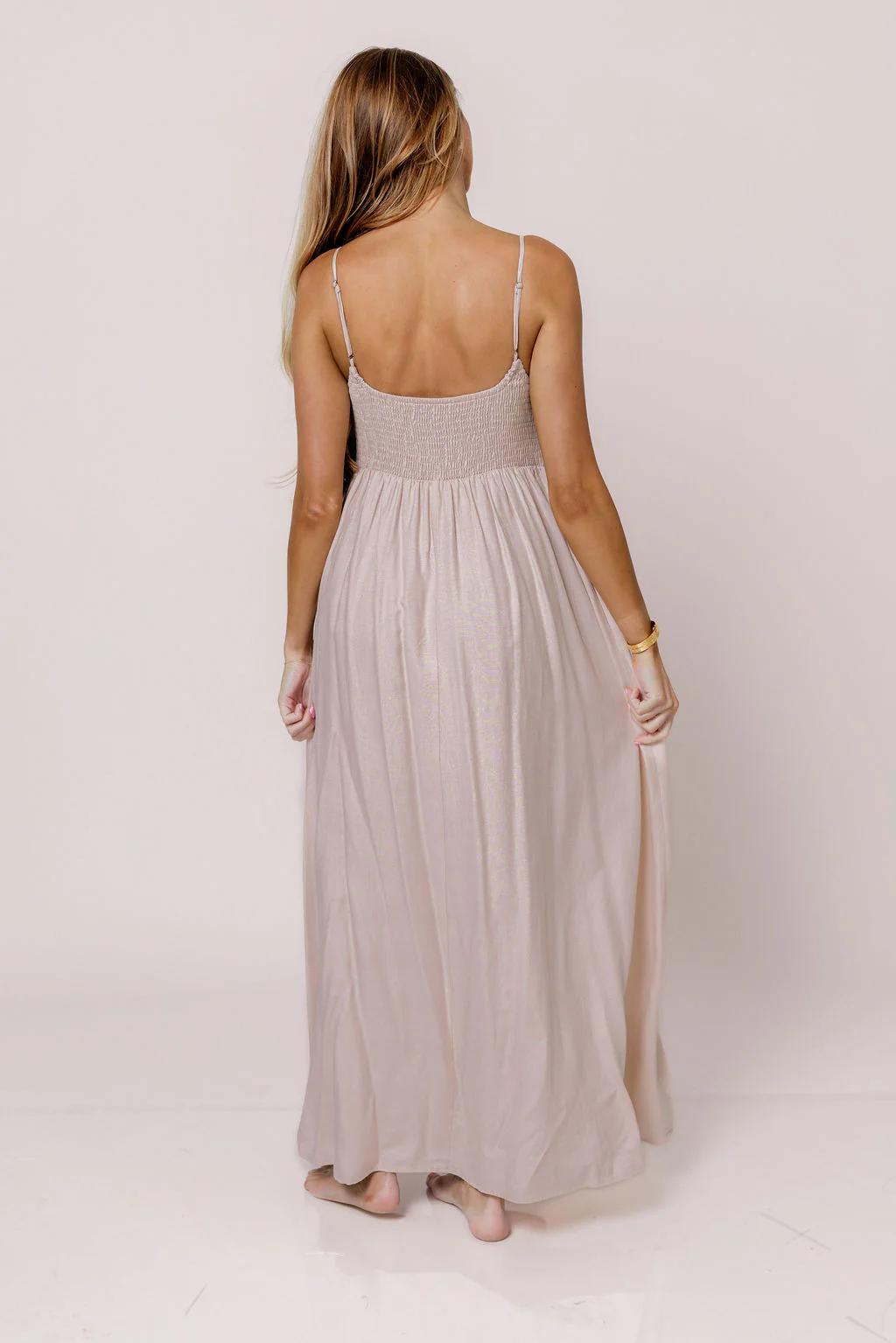 Josefina Smocked Maxi Dress in Pink - Bump Friendly *6/9 PRE-ORDER* - Image 12