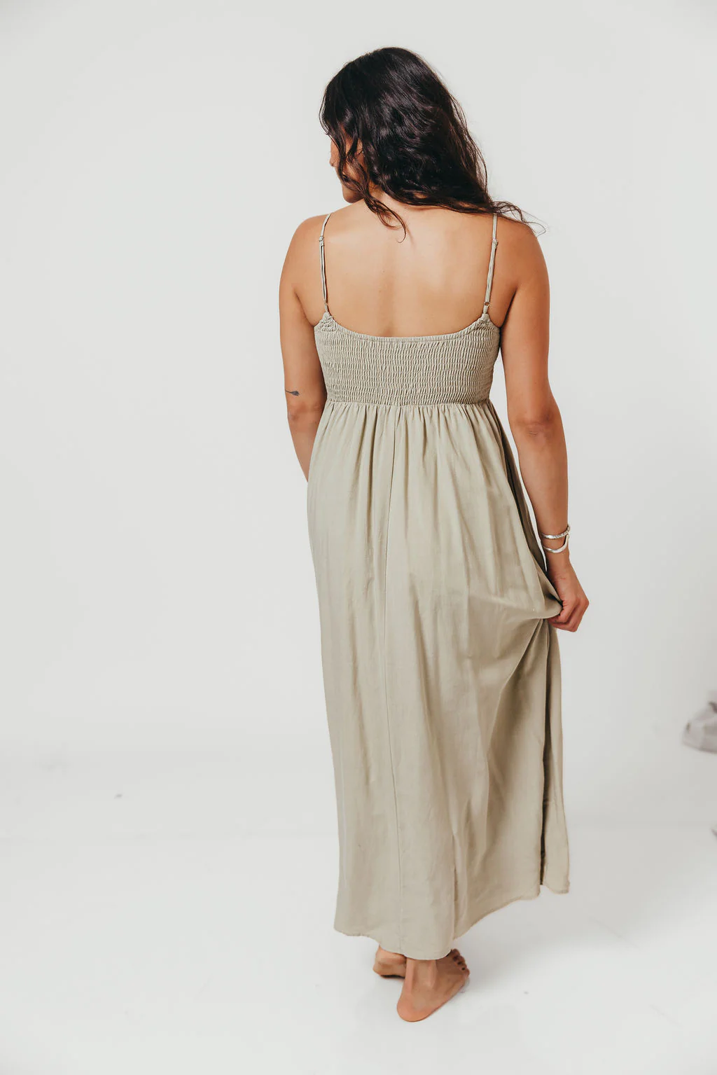 Josefina Smocked Maxi Dress in Sage - Bump Friendly *6/9 PRE-ORDER* - Image 8