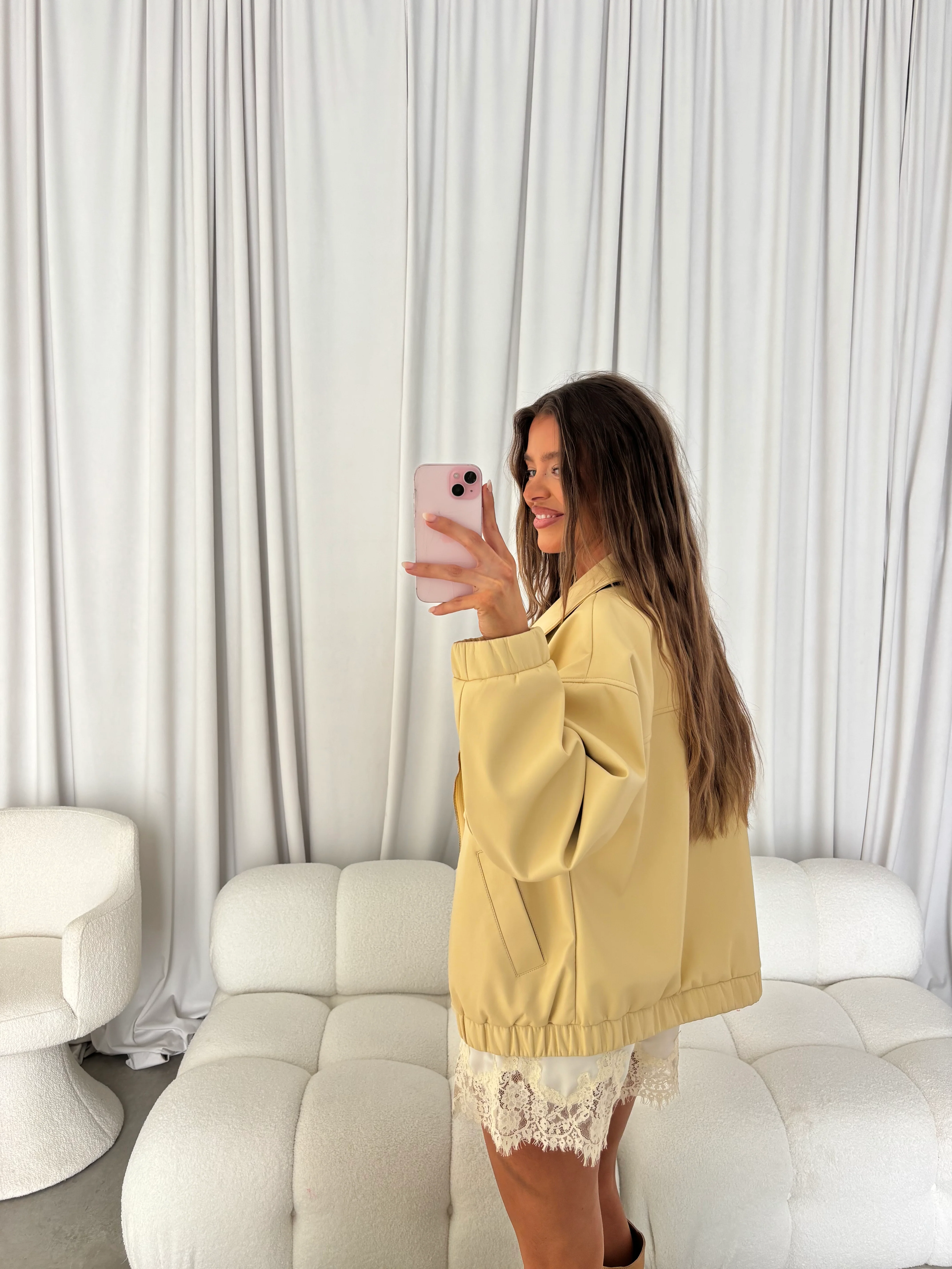 Josephine Oversized Moto Jacket in Boulder - Image 5