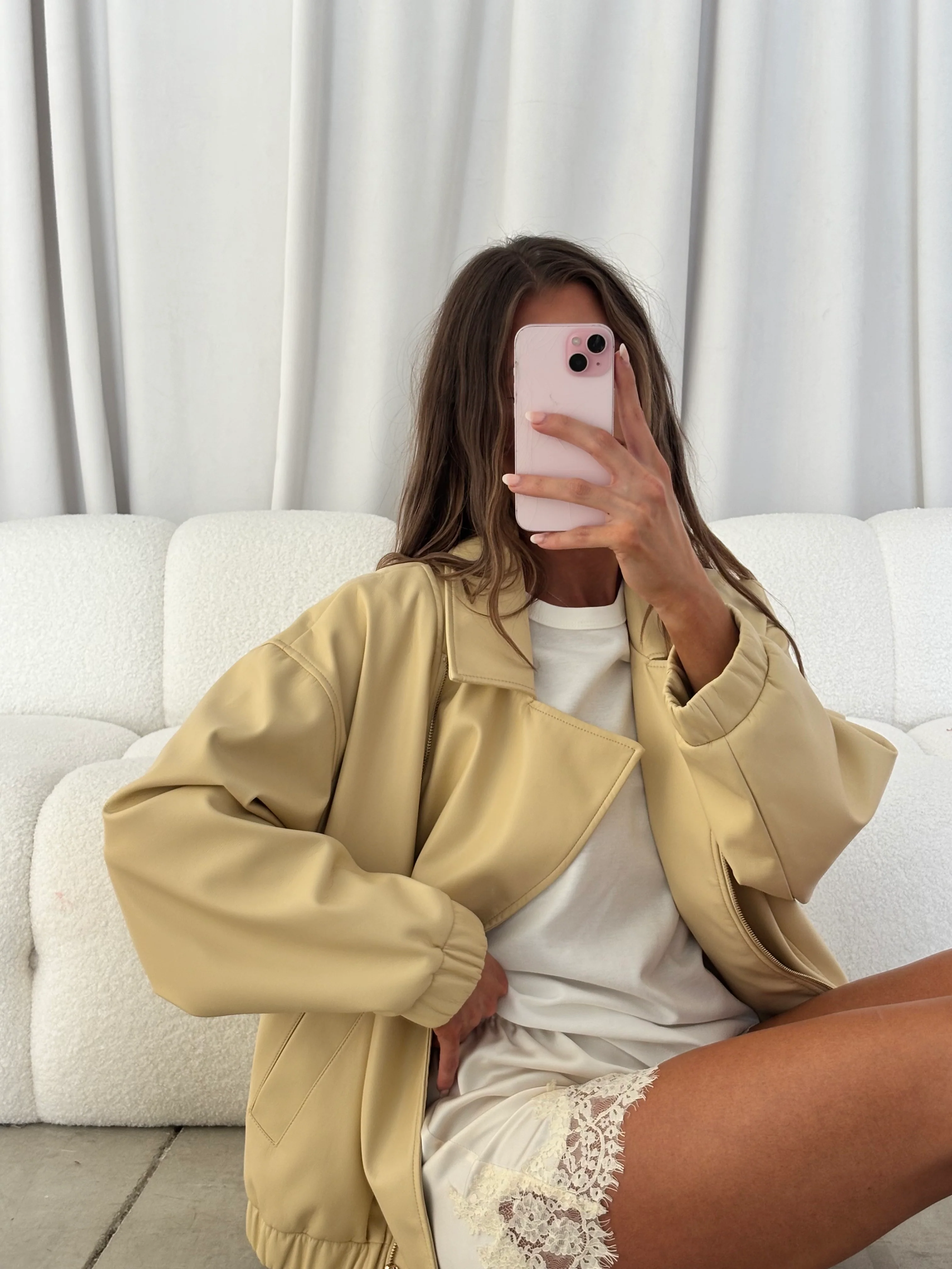 Josephine Oversized Moto Jacket in Boulder - Image 9
