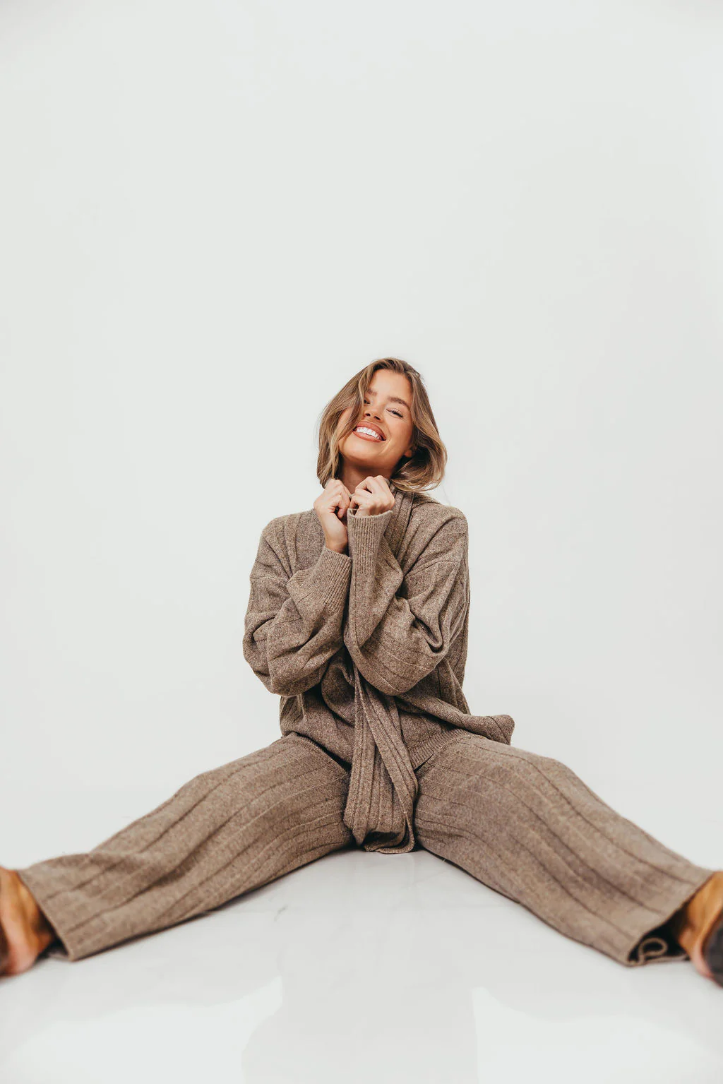 Kenny Ribbed Three Piece Set in Taupe *Final Sale* - Image 10