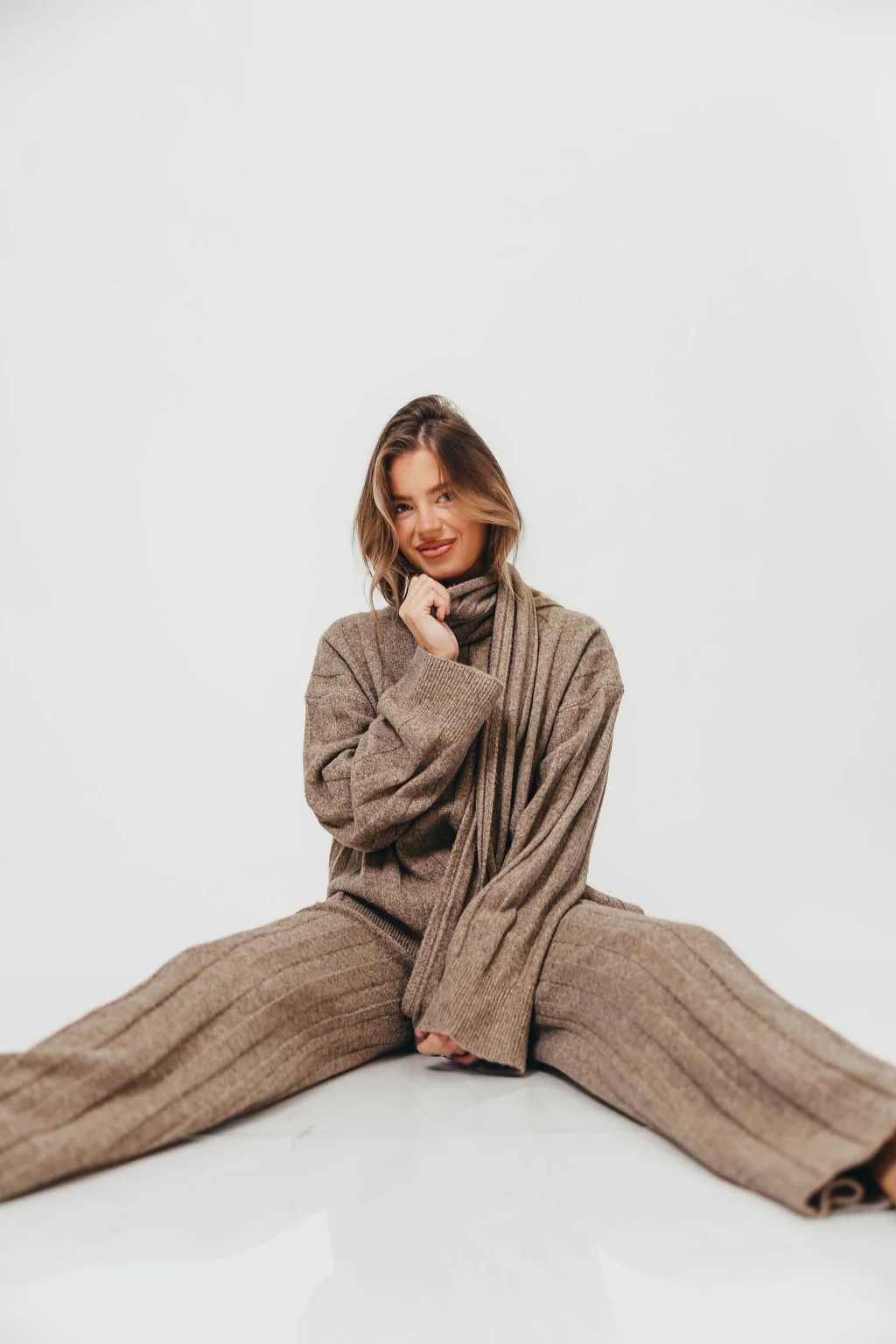 Kenny Ribbed Three Piece Set in Taupe *Final Sale* - Image 11