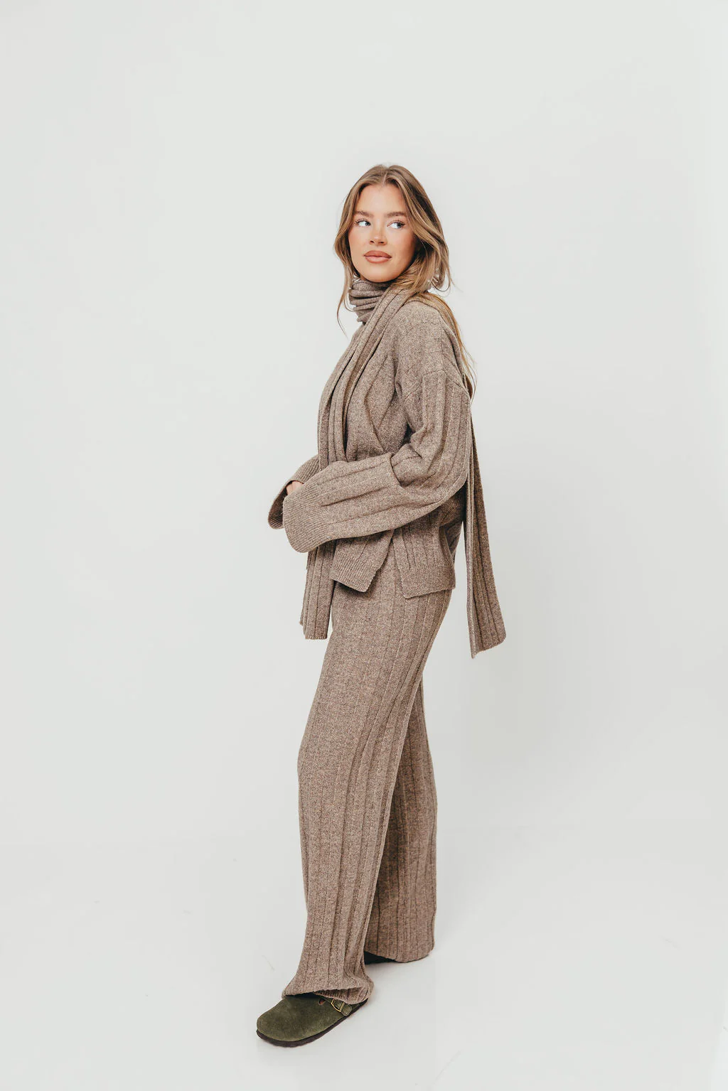 Kenny Ribbed Three Piece Set in Taupe *Final Sale* - Image 13
