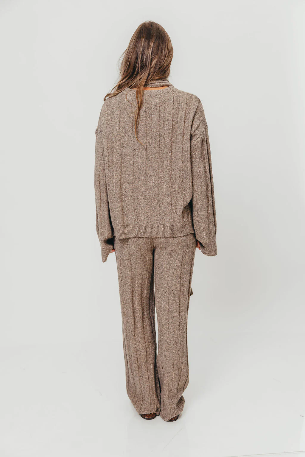 Kenny Ribbed Three Piece Set in Taupe *Final Sale* - Image 14