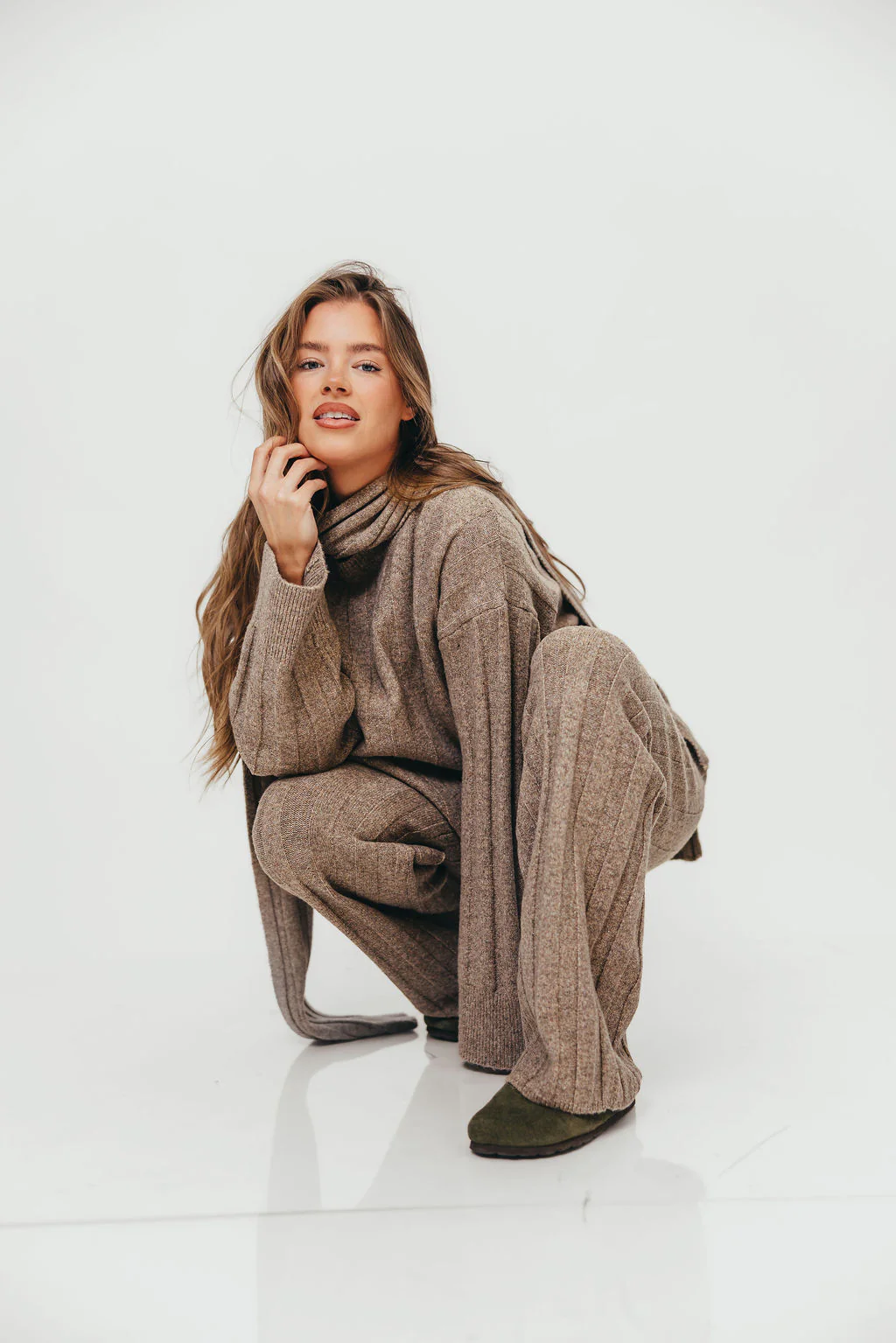 Kenny Ribbed Three Piece Set in Taupe *Final Sale* - Image 6