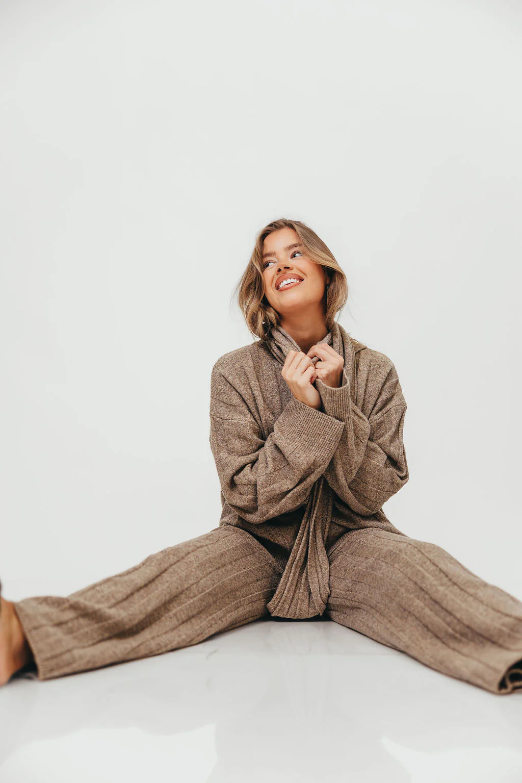 Kenny Ribbed Three Piece Set in Taupe *Final Sale* - Image 8