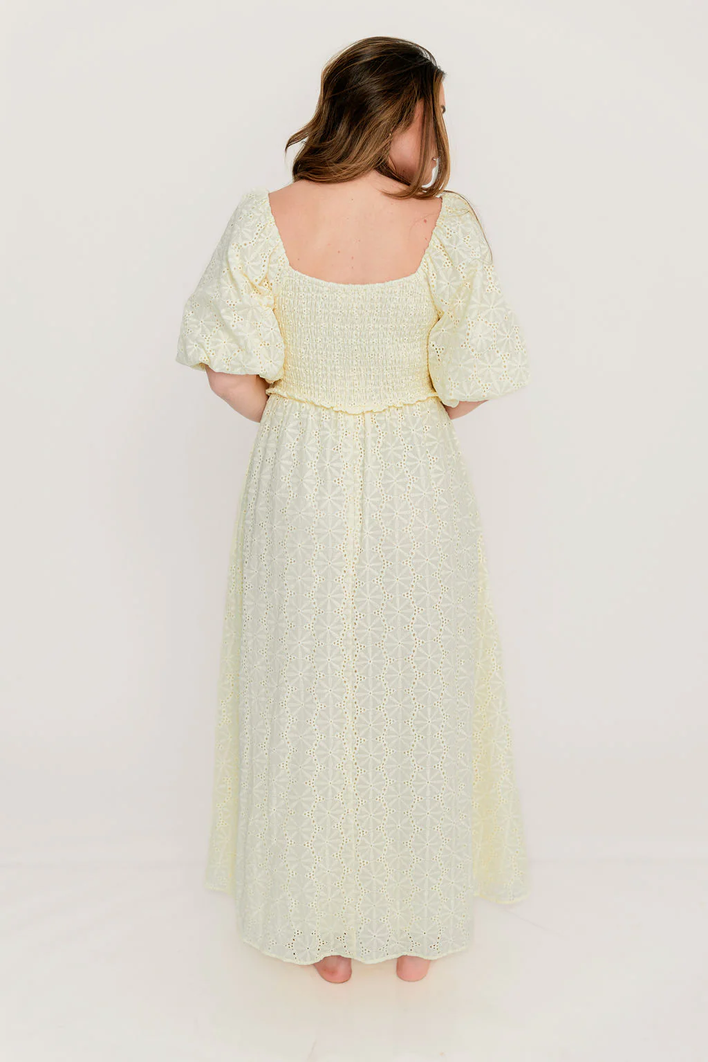 Krystal 100% Cotton Maxi Dress in Vintage Ivory - Image 14