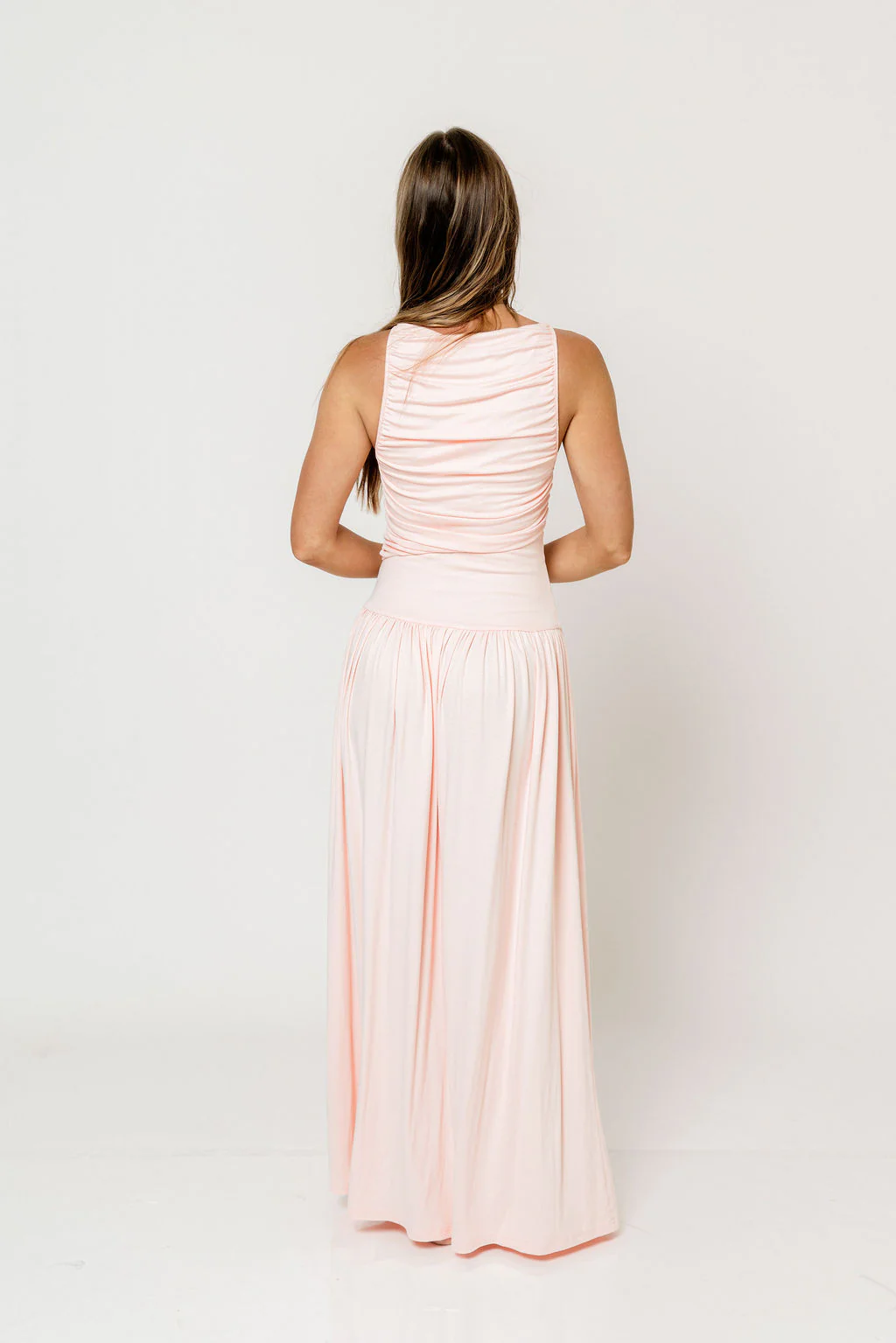 Leni Maxi Dress in Blush - Image 4